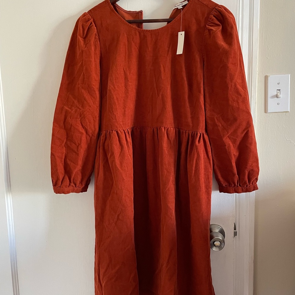 NWT madewell corduroy dress.